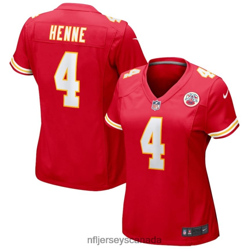 Women Kansas City Chiefs Chad Henne Nike Red Game Jersey Clothing NFL TBXFR63930