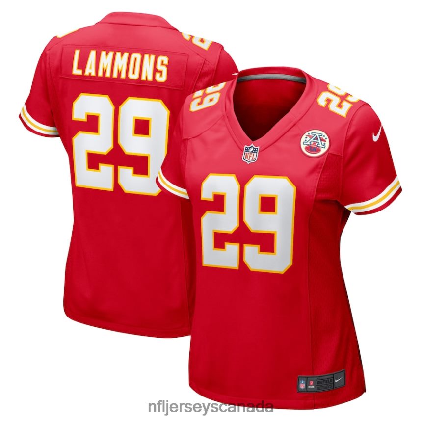 Women Kansas City Chiefs Chris Lammons Nike Red Team Game Player Jersey Clothing NFL TBXFR65609
