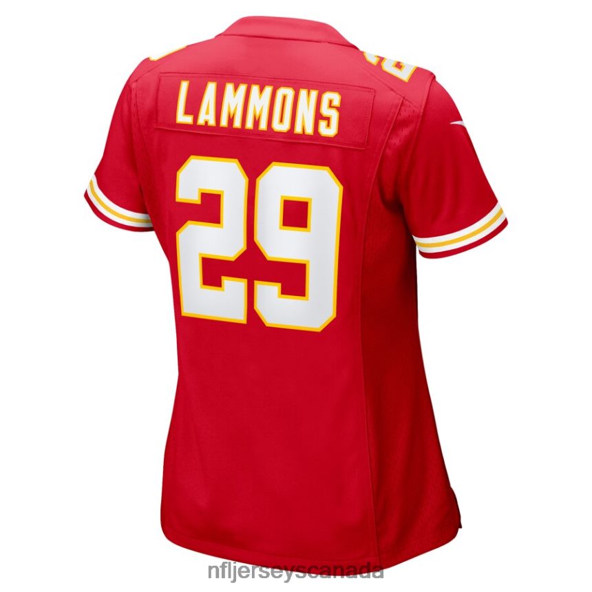 Women Kansas City Chiefs Chris Lammons Nike Red Team Game Player Jersey Clothing NFL TBXFR65609