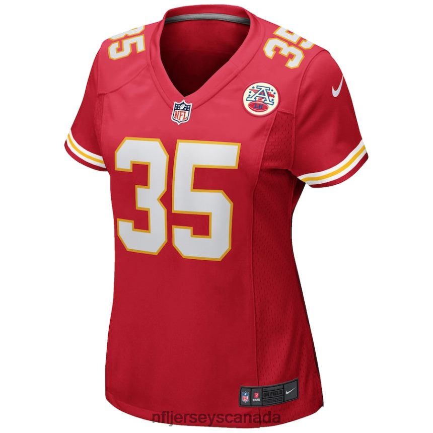 Women Kansas City Chiefs Christian Okoye Nike Red Game Retired Player Jersey Clothing NFL TBXFR62703
