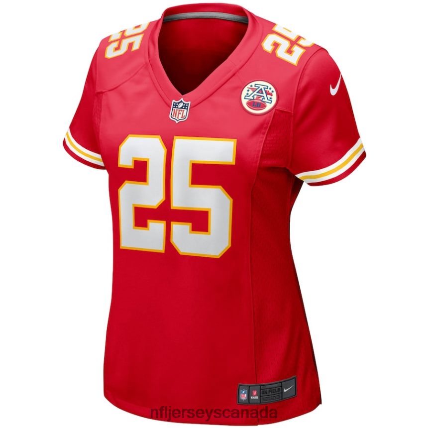 Women Kansas City Chiefs Clyde Edwards-Helaire Nike Red Player Game Team Jersey Clothing NFL TBXFR63613