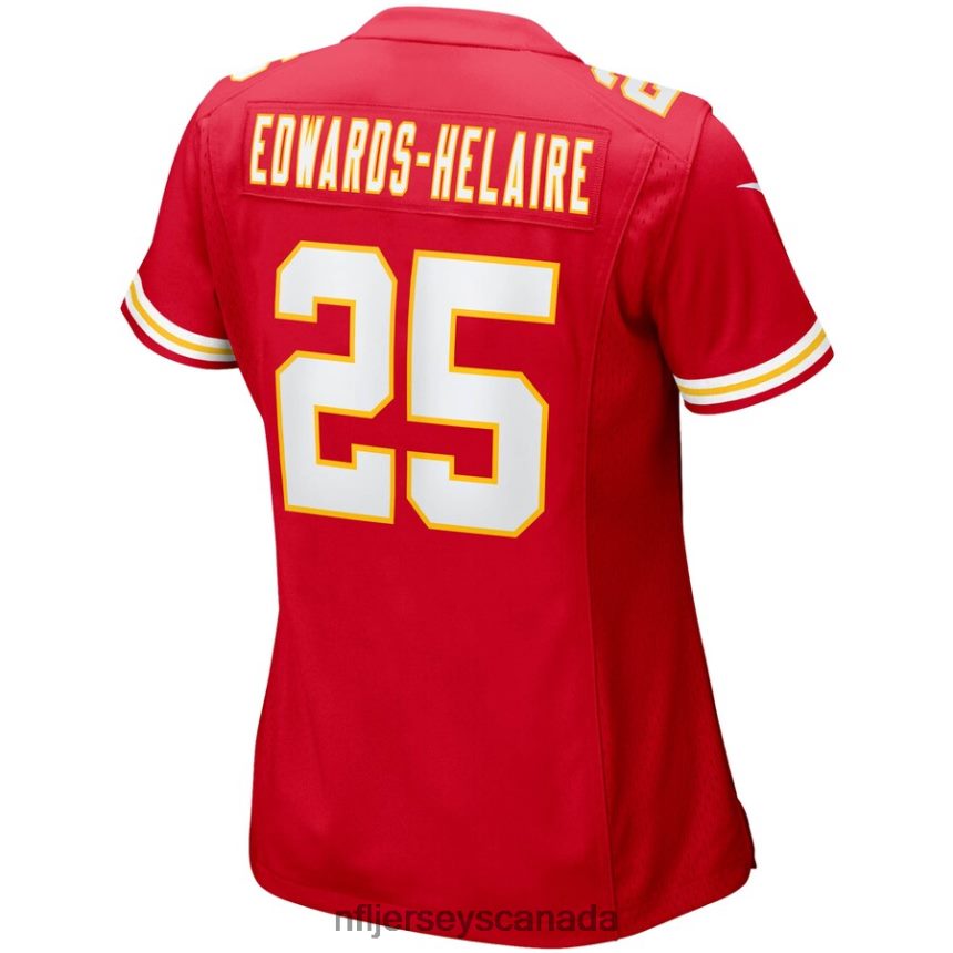 Women Kansas City Chiefs Clyde Edwards-Helaire Nike Red Player Game Team Jersey Clothing NFL TBXFR63613