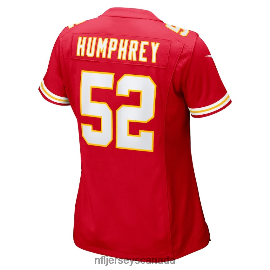 Women Kansas City Chiefs Creed Humphrey Nike Red Game Jersey Clothing NFL TBXFR61789