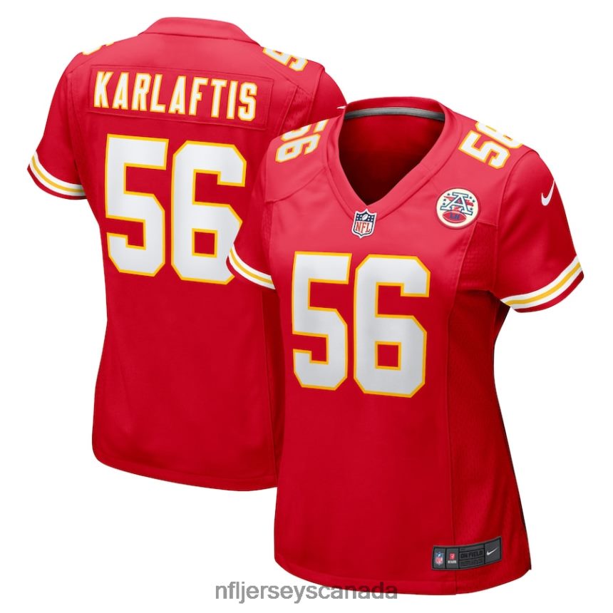 Women Kansas City Chiefs George Karlaftis Nike Red Game Player Jersey Clothing NFL TBXFR62134