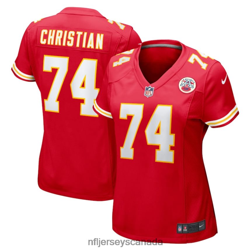 Women Kansas City Chiefs Geron Christian Nike Red Game Player Jersey Clothing NFL TBXFR67002