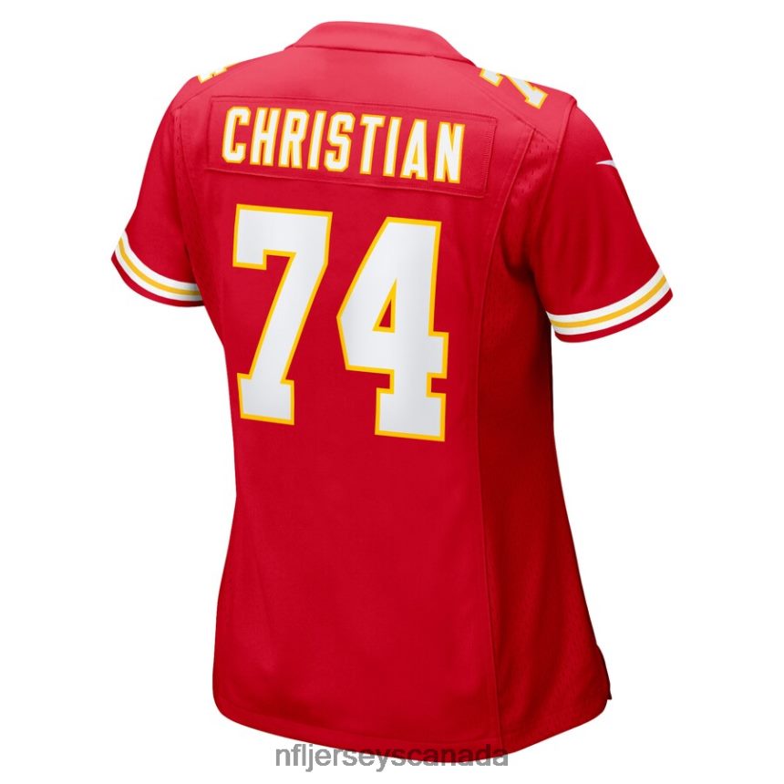 Women Kansas City Chiefs Geron Christian Nike Red Game Player Jersey Clothing NFL TBXFR67002