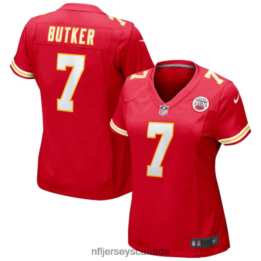 Women Kansas City Chiefs Harrison Butker Nike Red Game Jersey Clothing NFL TBXFR61364