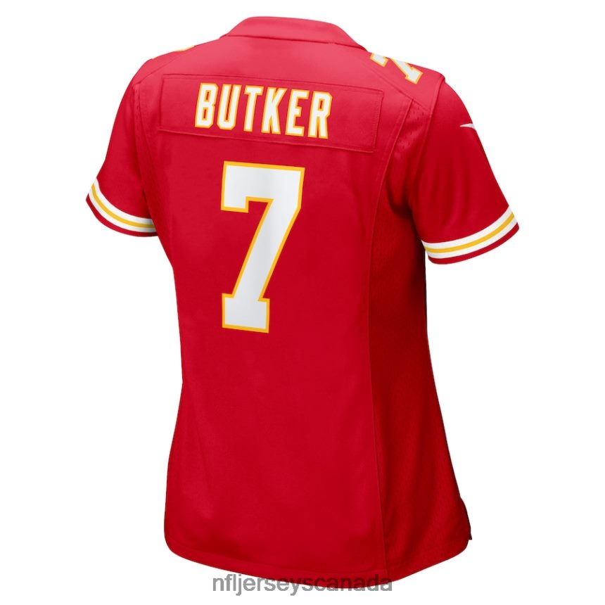 Women Kansas City Chiefs Harrison Butker Nike Red Game Jersey Clothing NFL TBXFR61364