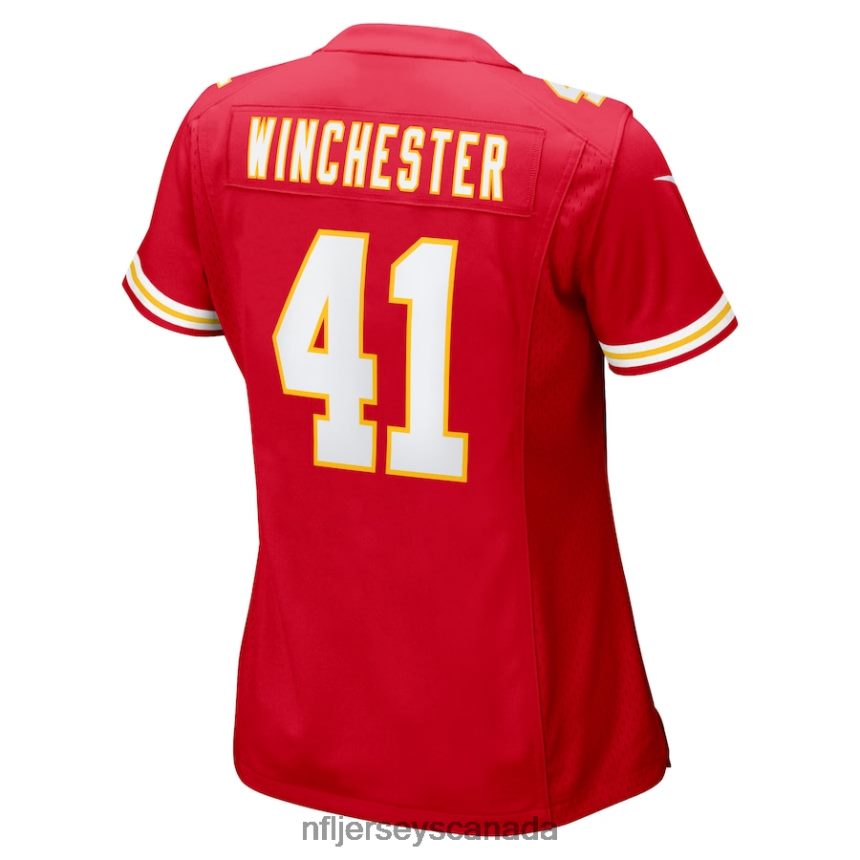 Women Kansas City Chiefs James Winchester Nike Red Game Jersey Clothing NFL TBXFR63453