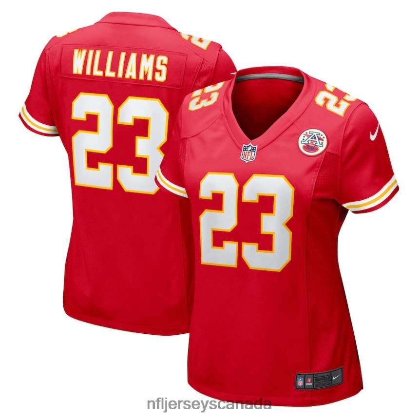 Women Kansas City Chiefs Joshua Williams Nike Red Game Player Jersey Clothing NFL TBXFR62566