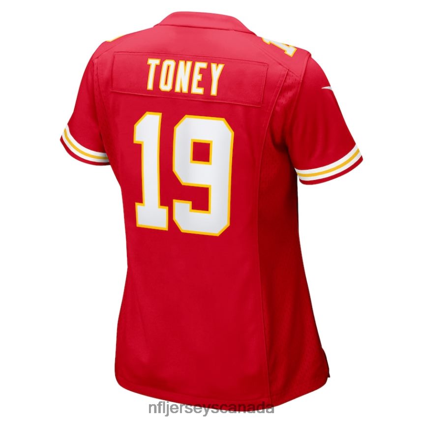 Women Kansas City Chiefs Kadarius Toney Nike Red Game Player Jersey Clothing NFL TBXFR61296