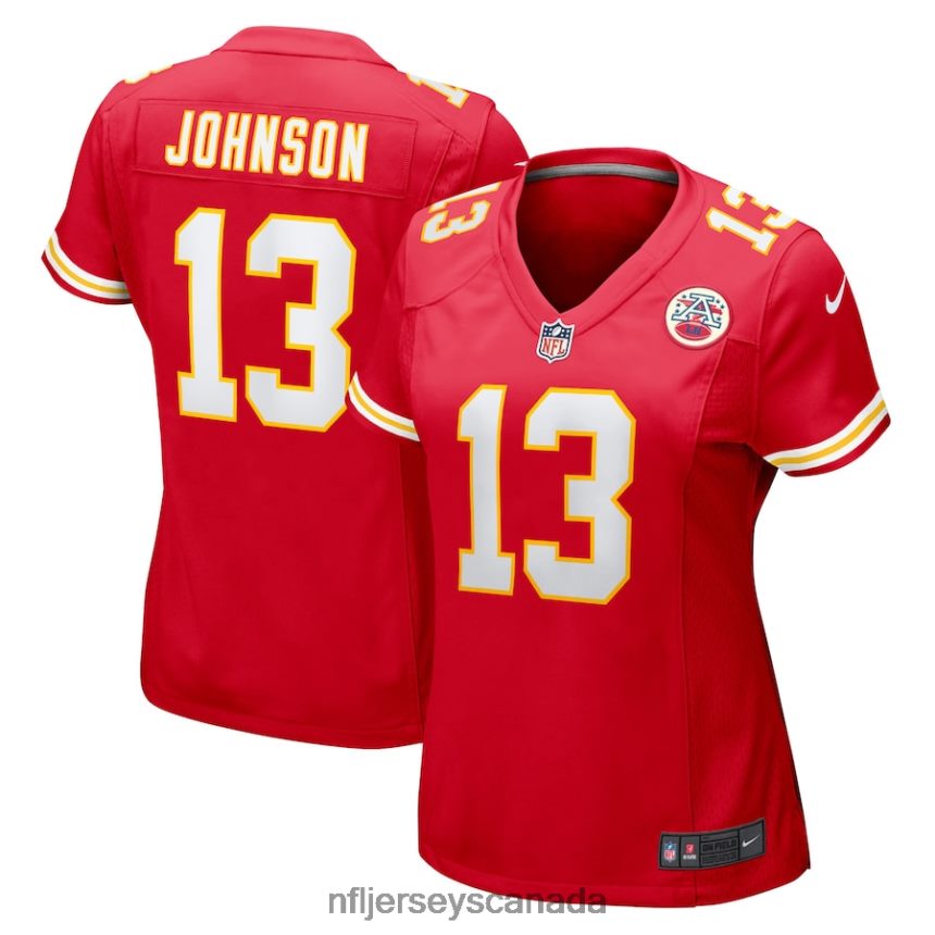 Women Kansas City Chiefs Nazeeh Johnson Nike Red Game Player Jersey Clothing NFL TBXFR63347