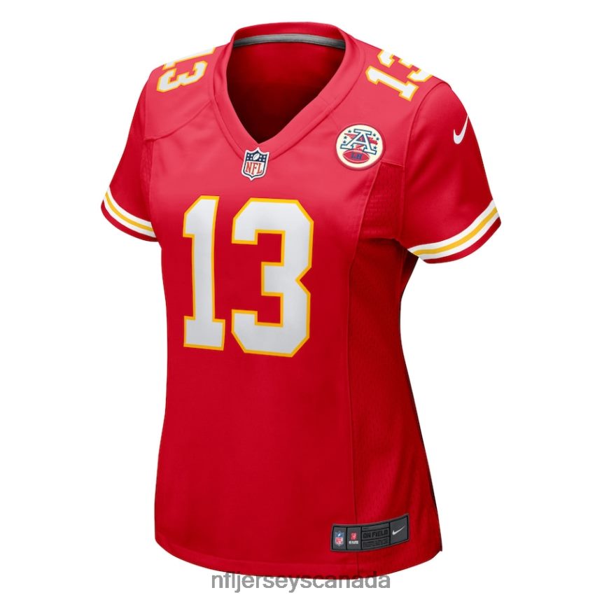 Women Kansas City Chiefs Nazeeh Johnson Nike Red Game Player Jersey Clothing NFL TBXFR63347