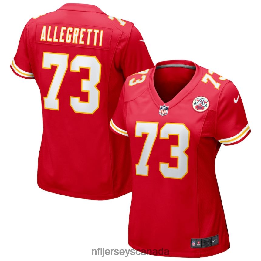 Women Kansas City Chiefs Nick Allegretti Nike Red Game Jersey Clothing NFL TBXFR63345