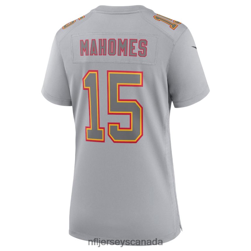 Women Kansas City Chiefs Patrick Mahomes Nike Gray Atmosphere Fashion Game Jersey Clothing NFL TBXFR61169