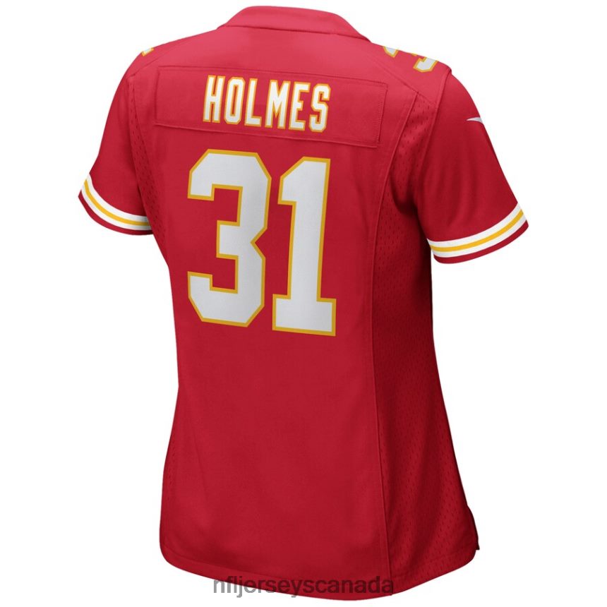 Women Kansas City Chiefs Priest Holmes Nike Red Game Retired Player Jersey Clothing NFL TBXFR63698