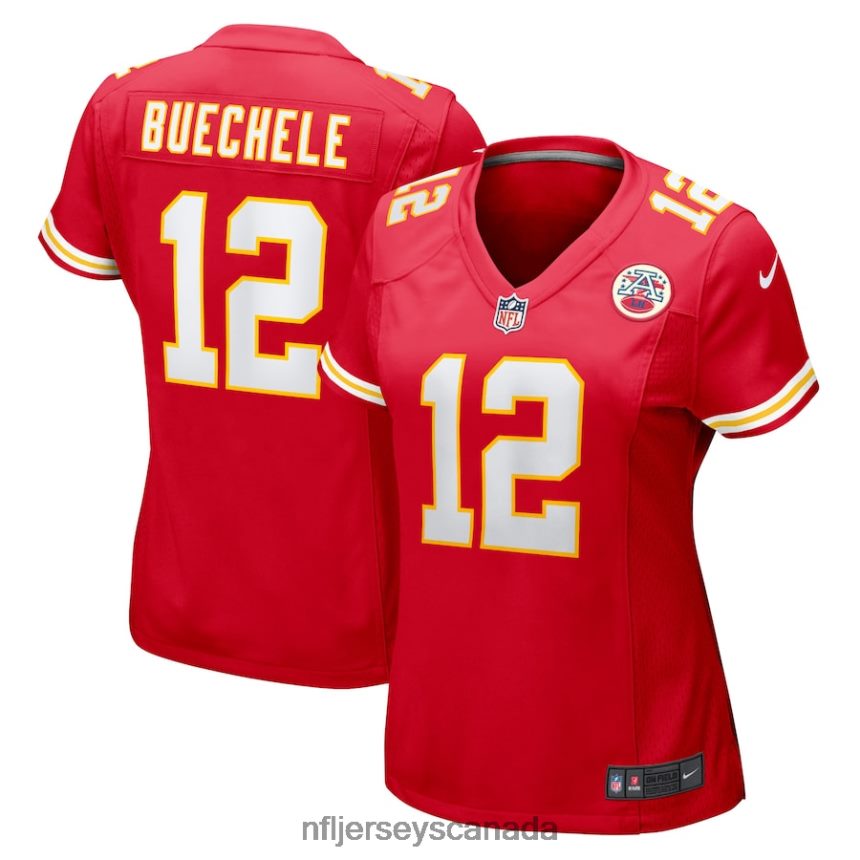 Women Kansas City Chiefs Shane Buechele Nike Red Game Player Jersey Clothing NFL TBXFR66628