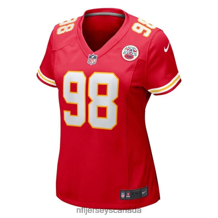 Women Kansas City Chiefs Tershawn Wharton Nike Red Game Jersey Clothing NFL TBXFR65828