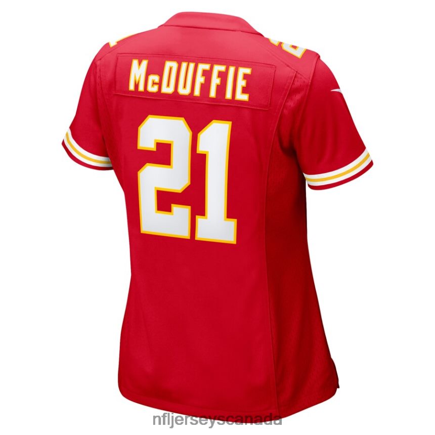 Women Kansas City Chiefs Trent McDuffie Nike Red Game Player Jersey Clothing NFL TBXFR63091