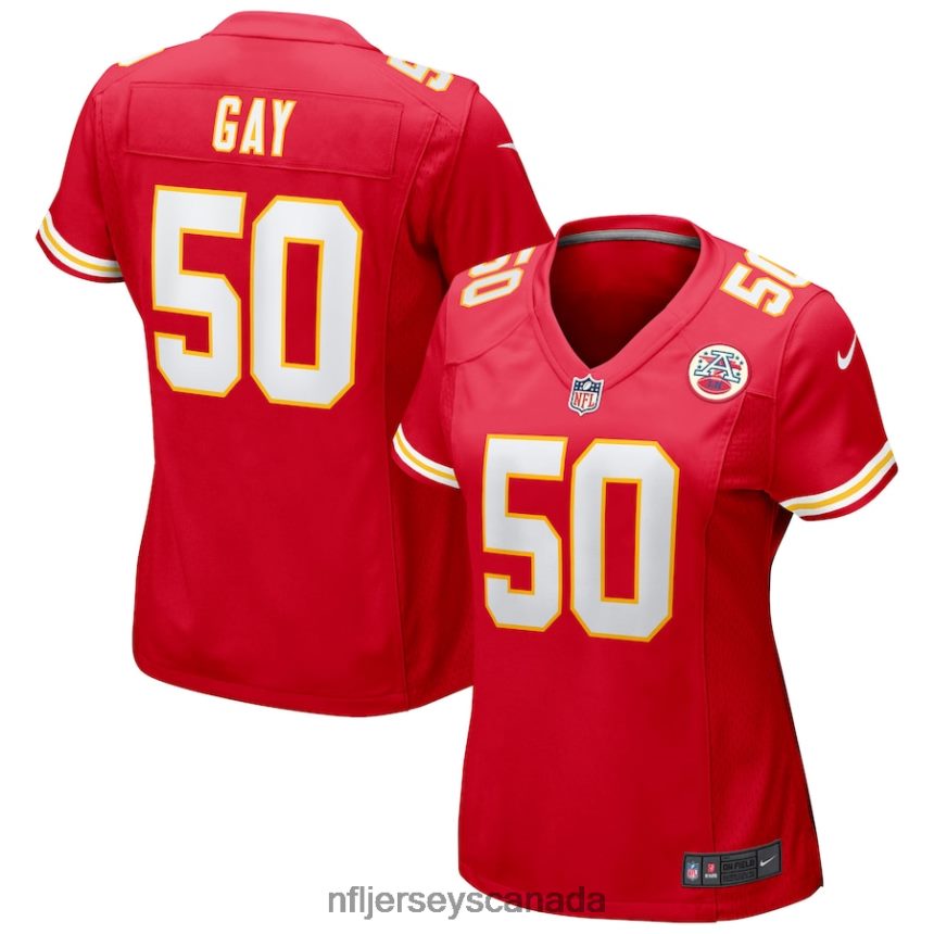 Women Kansas City Chiefs Willie Gay Nike Red Game Jersey Clothing NFL TBXFR61925