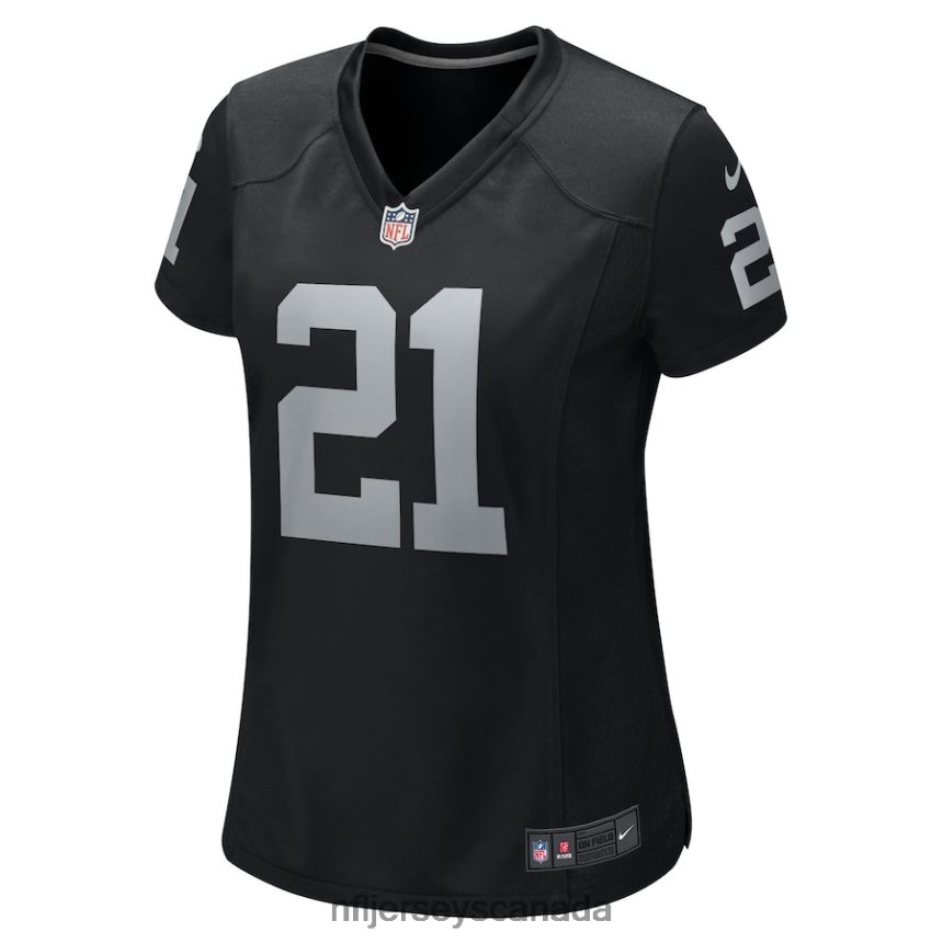 Women Las Vegas Raiders Amik Robertson Nike Black Team Game Jersey Clothing NFL TBXFR63295