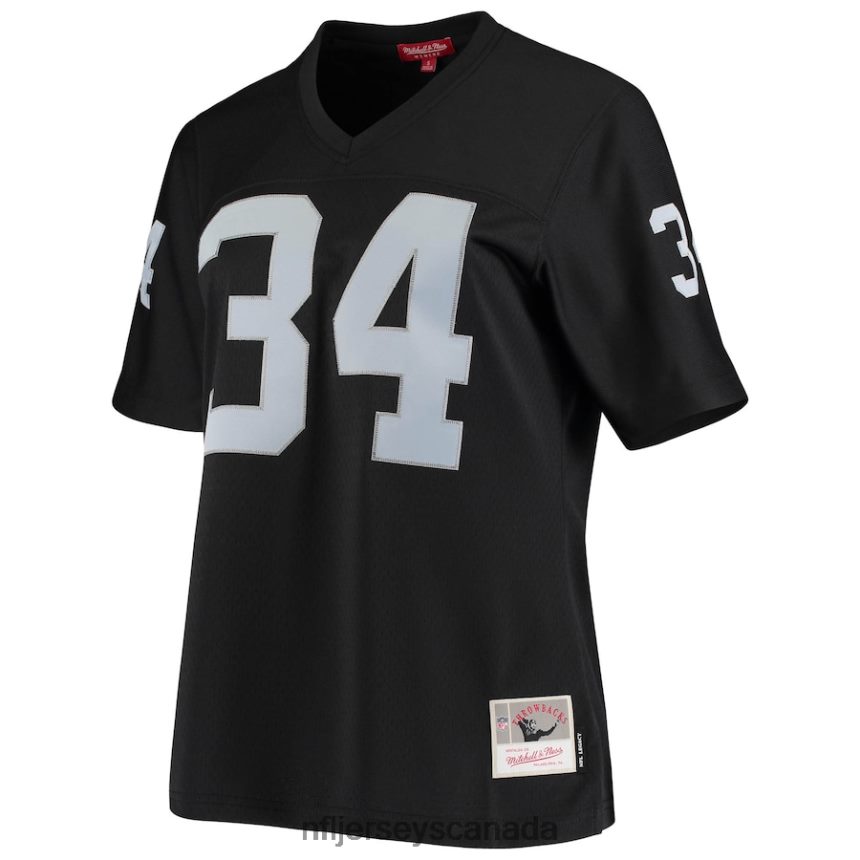 Women Las Vegas Raiders Bo Jackson Mitchell  Ness Black 1988 Legacy Replica Jersey Clothing NFL TBXFR6968