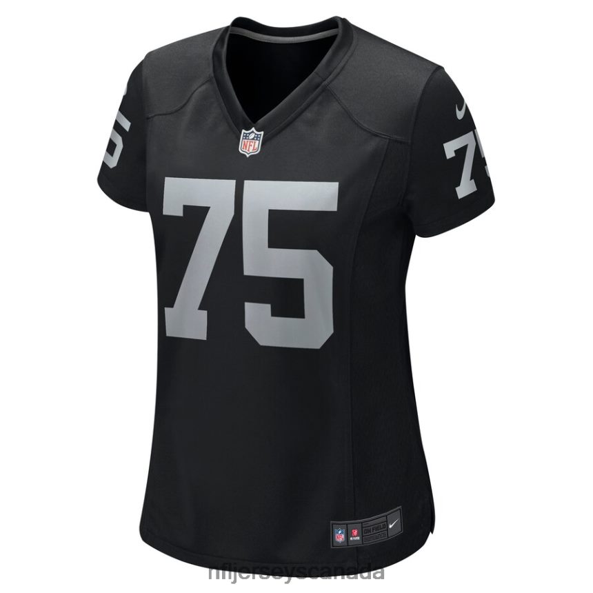 Women Las Vegas Raiders Brandon Parker Nike Black Game Jersey Clothing NFL TBXFR65633