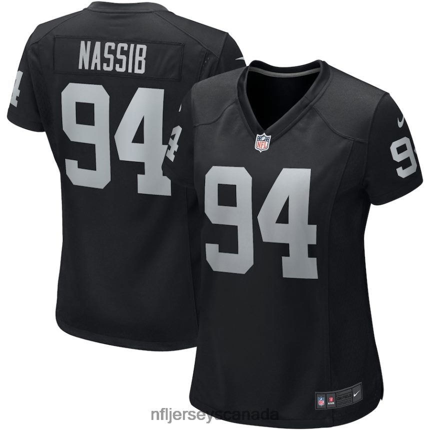 Women Las Vegas Raiders Carl Nassib Nike Black Player Game Jersey Clothing NFL TBXFR62627