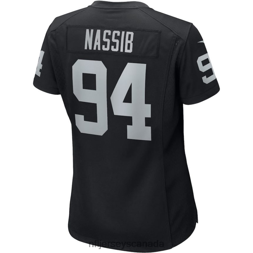 Women Las Vegas Raiders Carl Nassib Nike Black Player Game Jersey Clothing NFL TBXFR62627