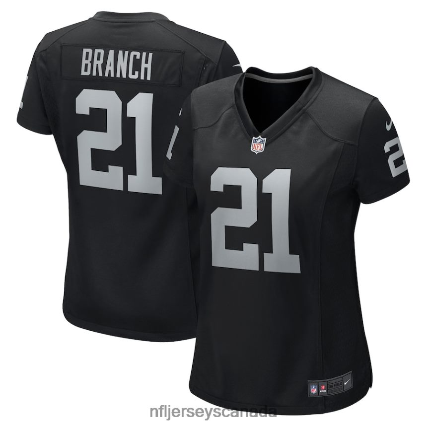 Women Las Vegas Raiders Cliff Branch Nike Black Retired Player Game Jersey Clothing NFL TBXFR66126