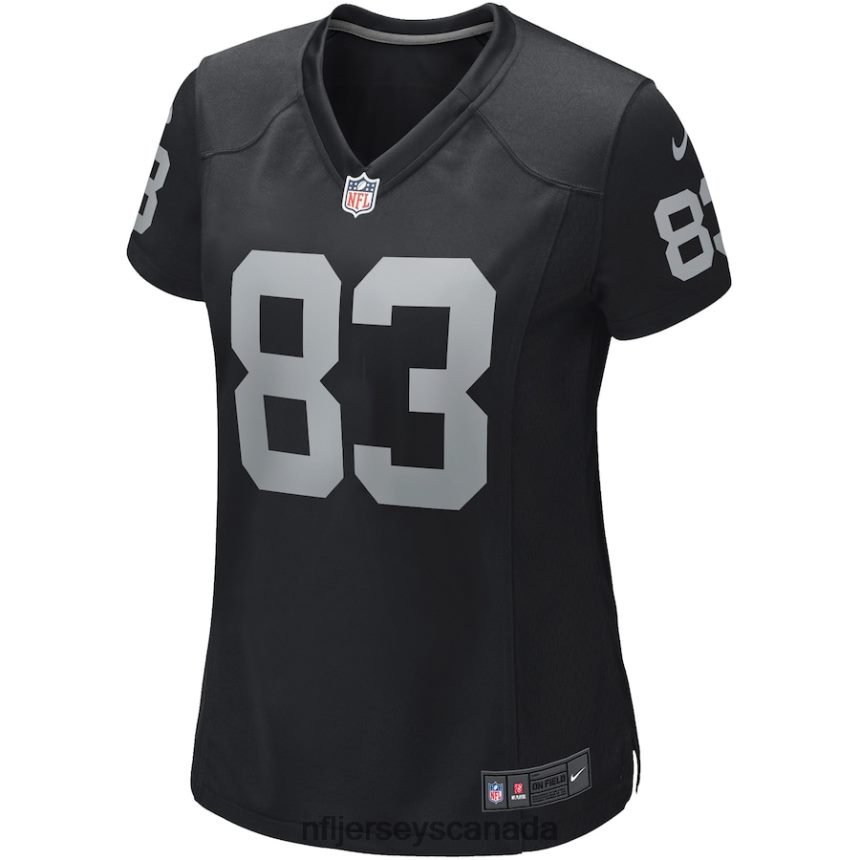 Women Las Vegas Raiders Darren Waller Nike Black Game Player Jersey Clothing NFL TBXFR62453