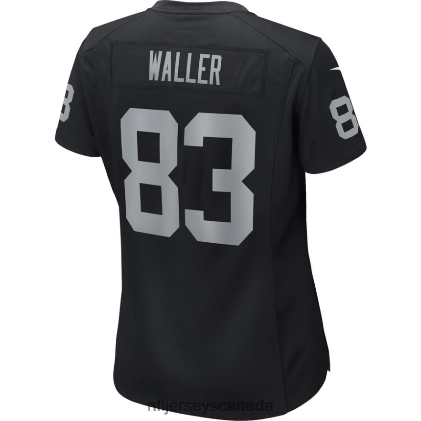 Women Las Vegas Raiders Darren Waller Nike Black Game Player Jersey Clothing NFL TBXFR62453