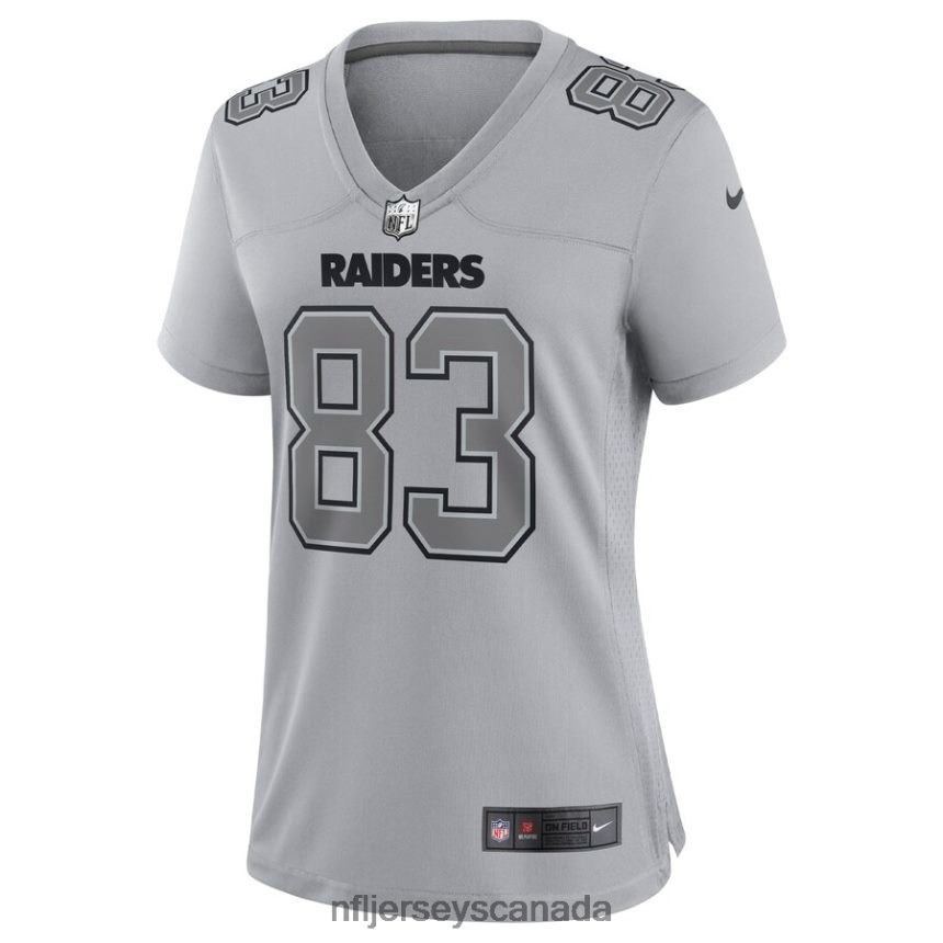 Women Las Vegas Raiders Darren Waller Nike Gray Atmosphere Fashion Game Jersey Clothing NFL TBXFR62475
