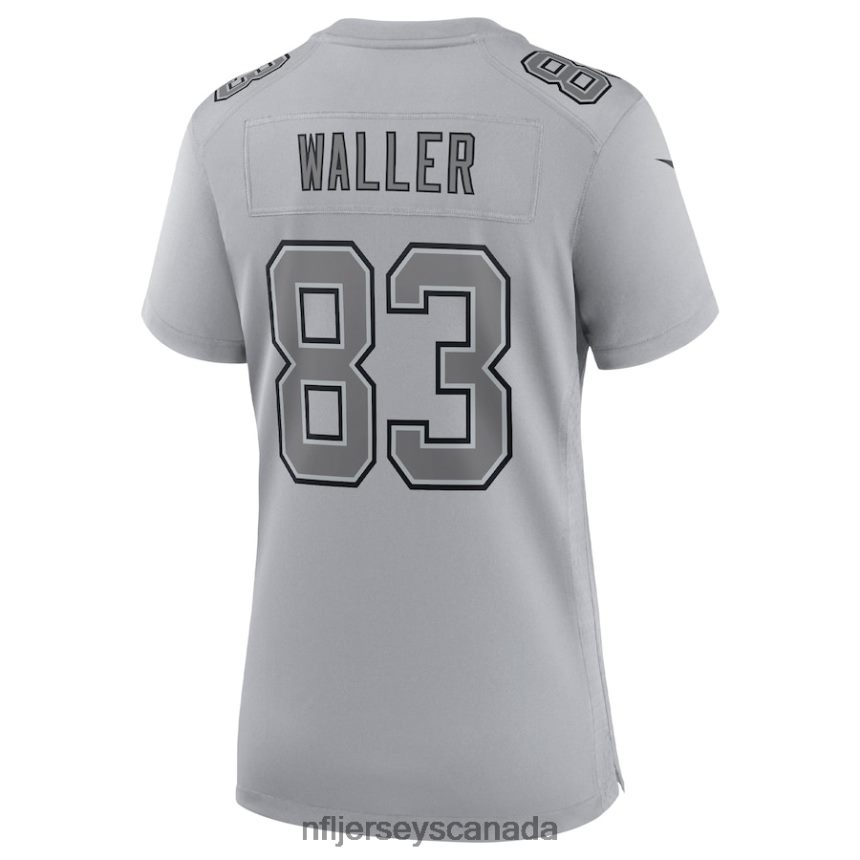 Women Las Vegas Raiders Darren Waller Nike Gray Atmosphere Fashion Game Jersey Clothing NFL TBXFR62475