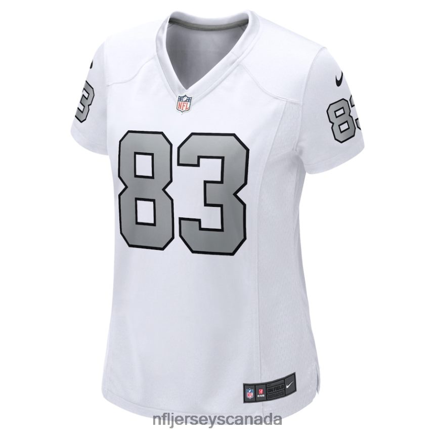 Women Las Vegas Raiders Darren Waller Nike White Alternate Game Jersey Clothing NFL TBXFR61606