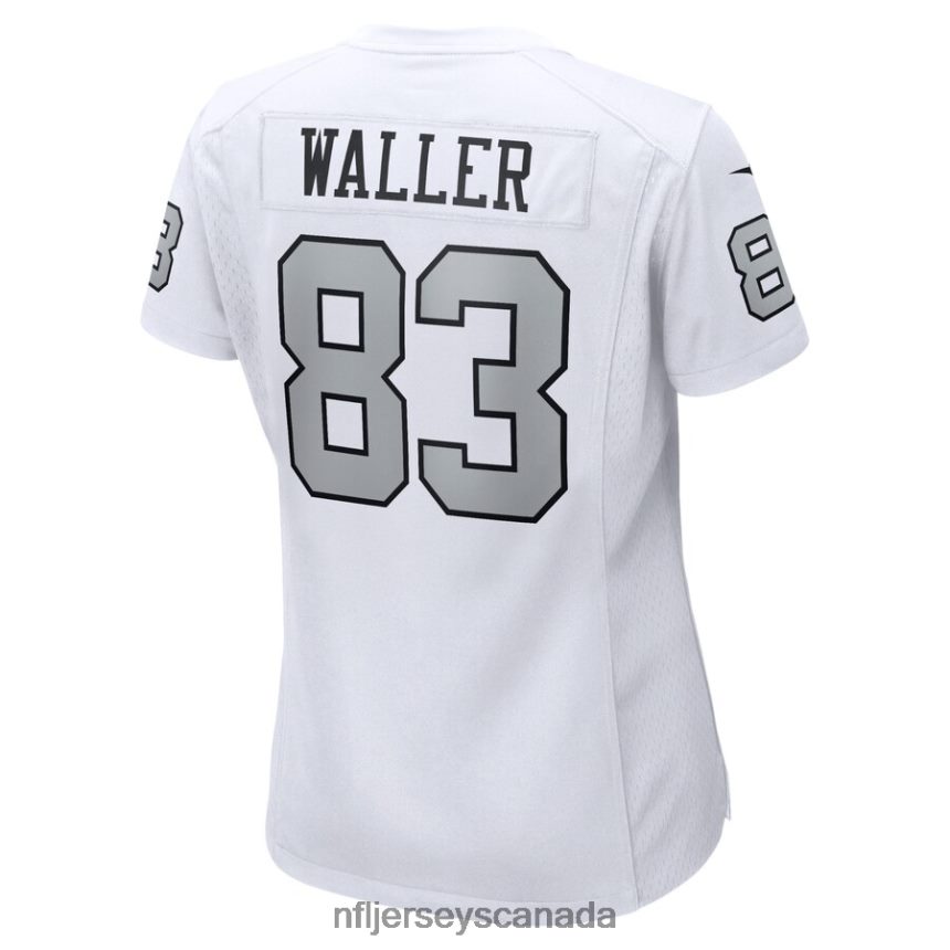 Women Las Vegas Raiders Darren Waller Nike White Alternate Game Jersey Clothing NFL TBXFR61606