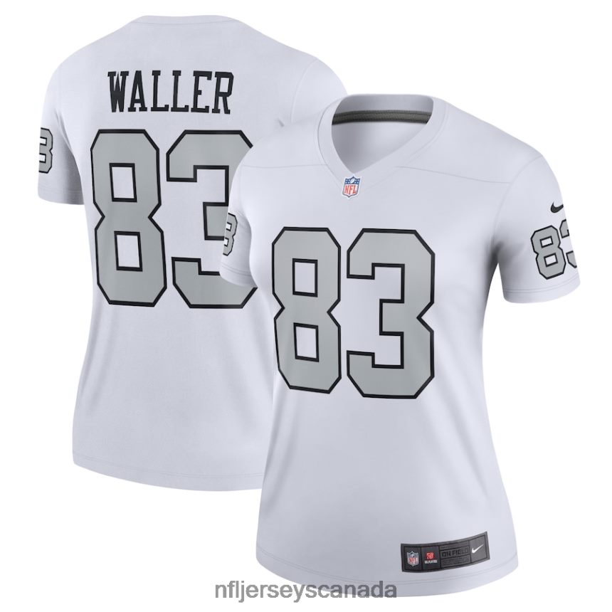 Women Las Vegas Raiders Darren Waller Nike White Alternate Legend Jersey Clothing NFL TBXFR61892
