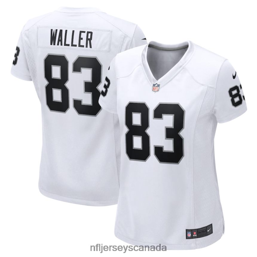 Women Las Vegas Raiders Darren Waller Nike White Game Jersey Clothing NFL TBXFR63321
