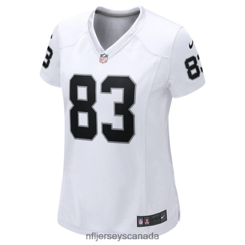 Women Las Vegas Raiders Darren Waller Nike White Game Jersey Clothing NFL TBXFR63321