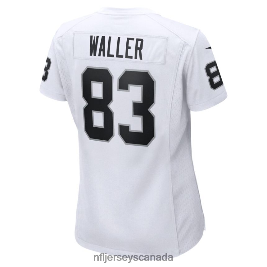 Women Las Vegas Raiders Darren Waller Nike White Game Jersey Clothing NFL TBXFR63321