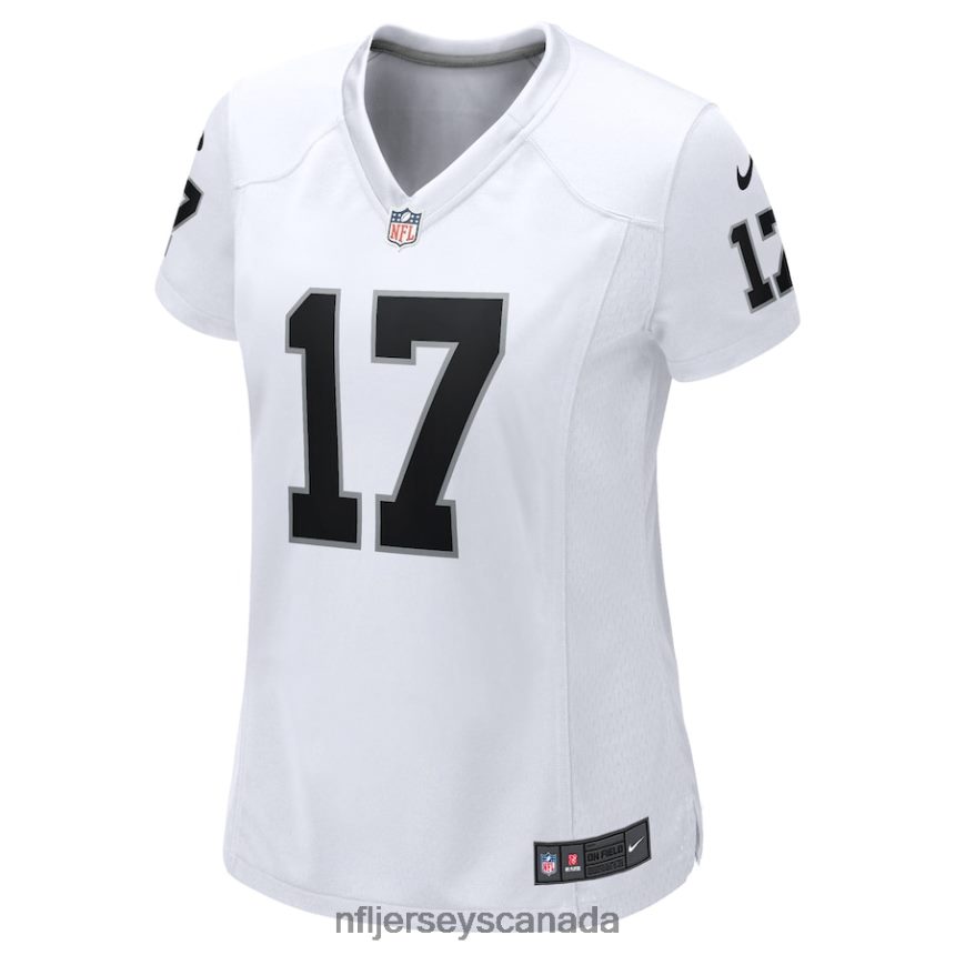 Women Las Vegas Raiders Davante Adams Nike White Game Jersey Clothing NFL TBXFR61196