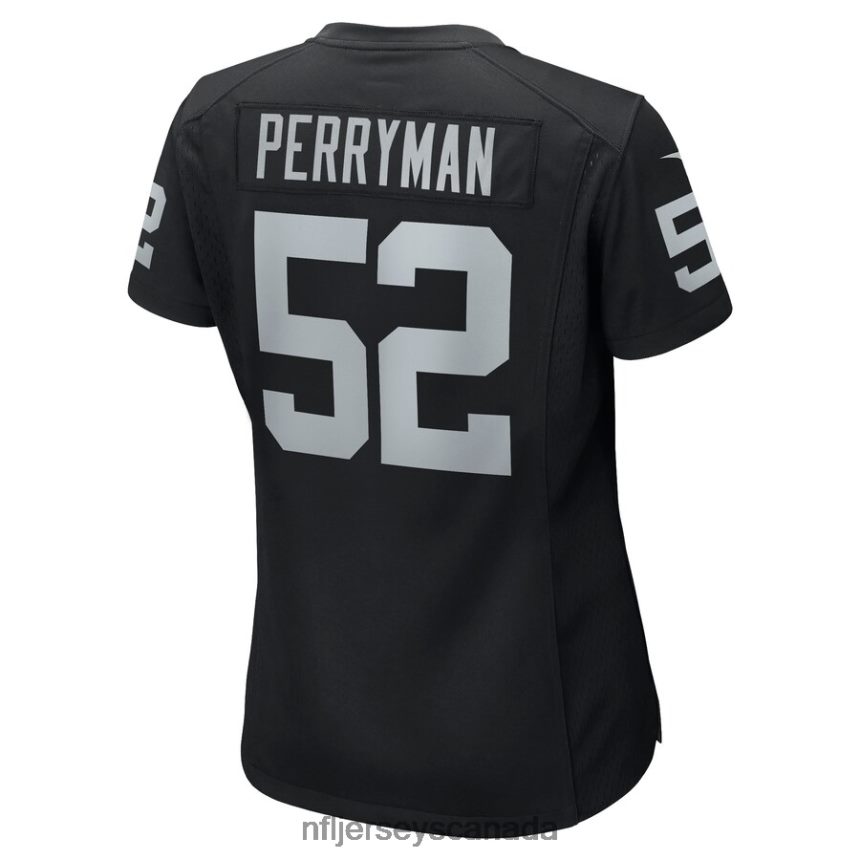 Women Las Vegas Raiders Denzel Perryman Nike Black Game Jersey Clothing NFL TBXFR65973