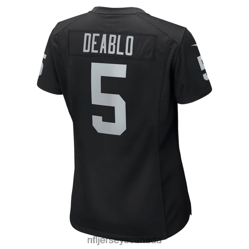 Women Las Vegas Raiders Divine Deablo Nike Black Player Game Jersey Clothing NFL TBXFR66219