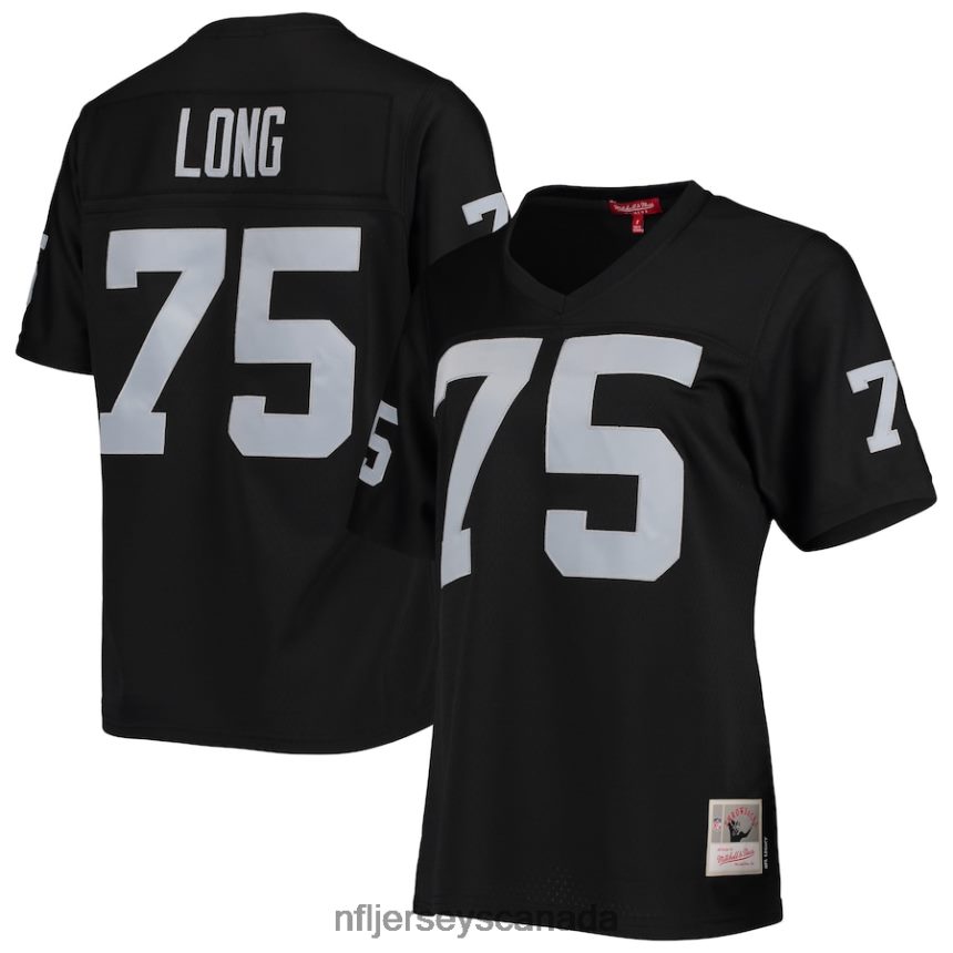 Women Las Vegas Raiders Howie Long Mitchell  Ness Black Legacy Replica Player Jersey Clothing NFL TBXFR64680