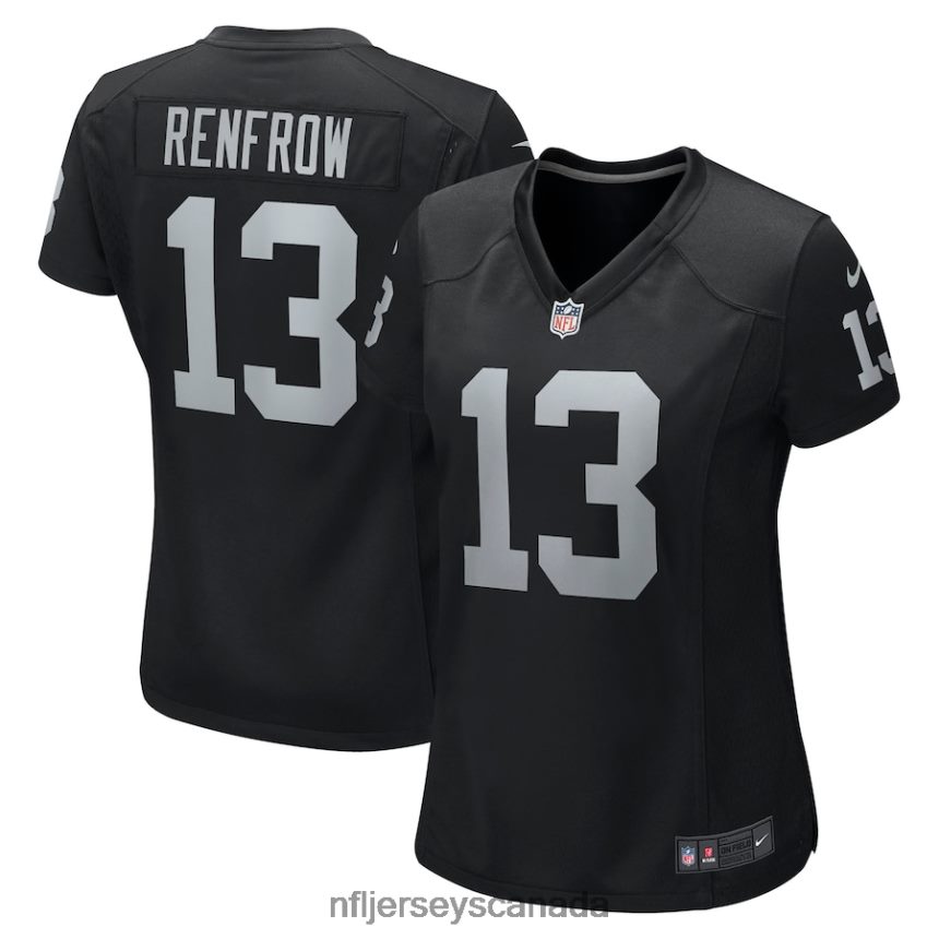 Women Las Vegas Raiders Hunter Renfrow Nike Black Game Jersey Clothing NFL TBXFR63432