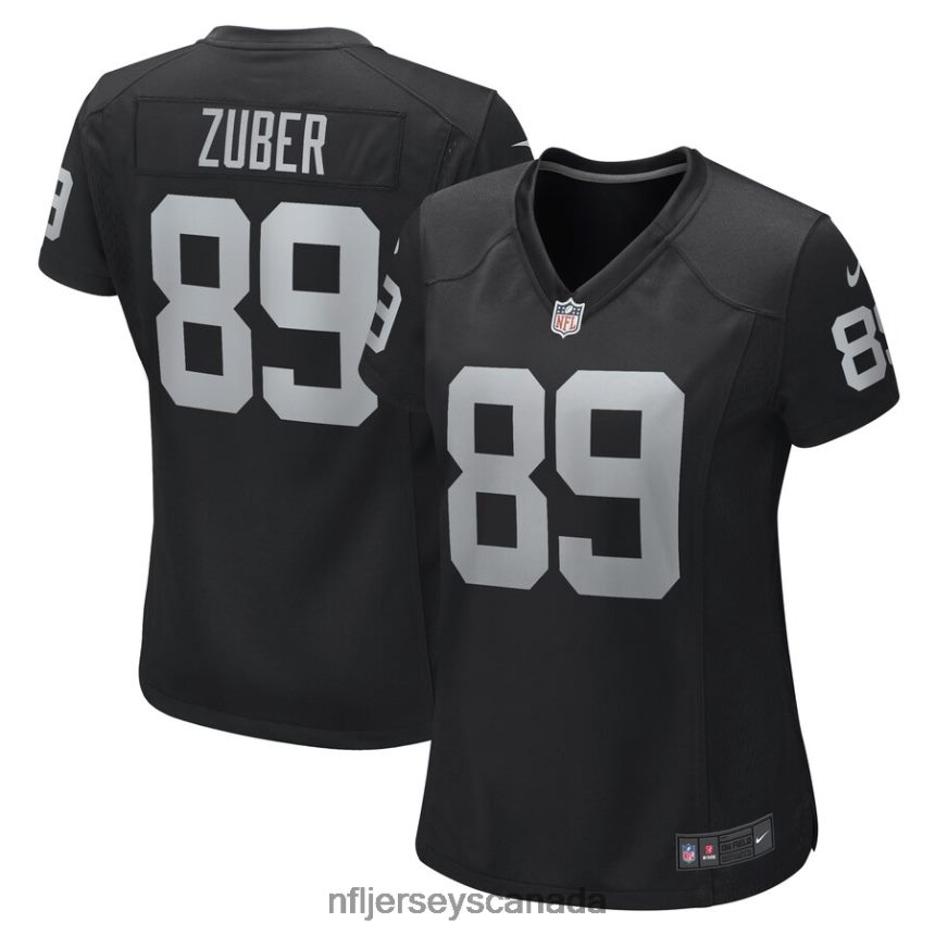 Women Las Vegas Raiders Isaiah Zuber Nike Black Game Player Jersey Clothing NFL TBXFR66630