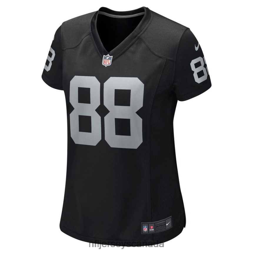 Women Las Vegas Raiders Jacob Hollister Nike Black Game Player Jersey Clothing NFL TBXFR66993