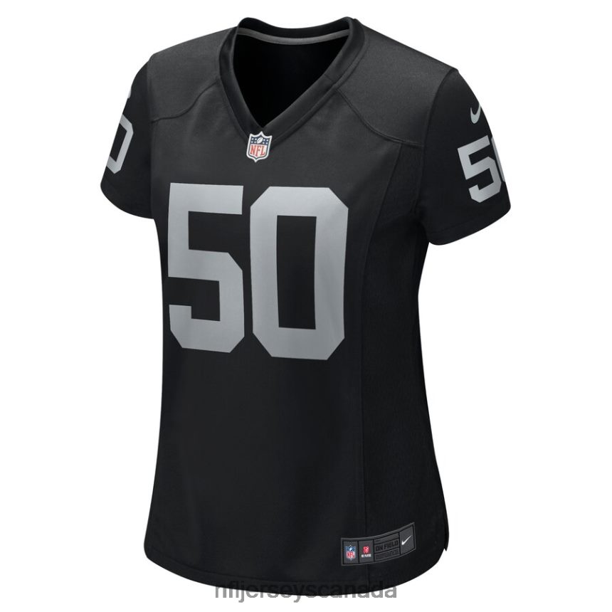 Women Las Vegas Raiders Jayon Brown Nike Black Game Jersey Clothing NFL TBXFR66252