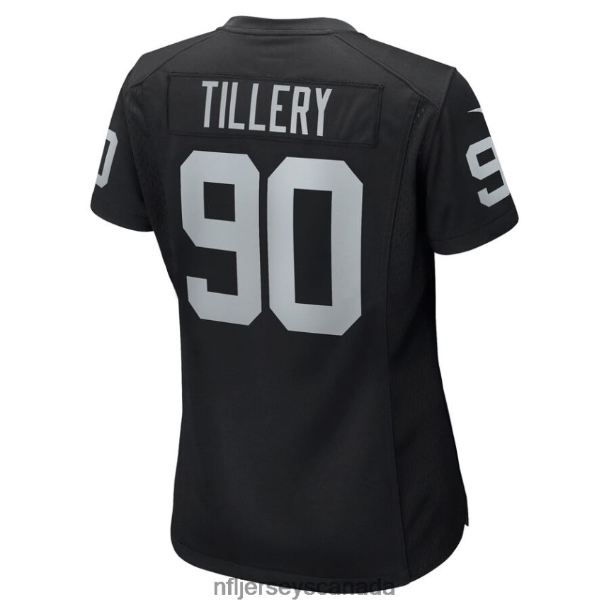 Women Las Vegas Raiders Jerry Tillery Nike Black Game Player Jersey Clothing NFL TBXFR66731