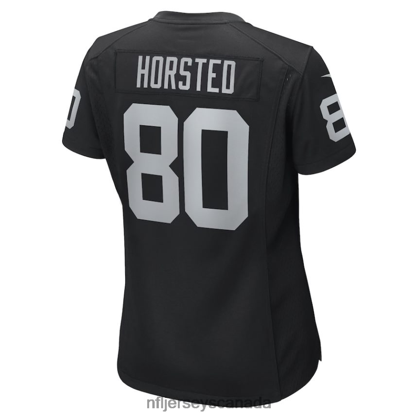 Women Las Vegas Raiders Jesper Horsted Nike Black Game Player Jersey Clothing NFL TBXFR66220